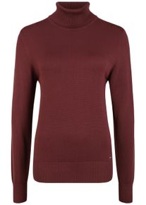 Rollkragenpullover oxmo "Rollkragenpullover OXWinala", Damen, Gr. XS, braun (chocolate truffle), Obermaterial: 70% Viskose CV. 30% Nylon NY., Pullover Rollkragenpullover