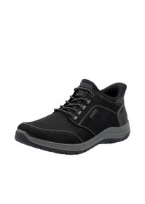 Slip-On Sneaker Rieker "Ready2GO", Herren, Gr. 40, schwarz, Nubukleder, unifarben, Schuhe Slip-On Sneaker, Slipper, Schlupfsschuh, Halbschuh mit wasserabweisender TEX-Membran