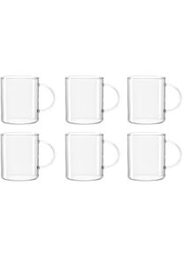 Teeglas Leonardo "NOVO", transparent (klar), H:10cm &Oslash;:8,3cm, Borosilikatglas, Trinkgef&auml;&szlig;e, Teeglas, 6-teilig