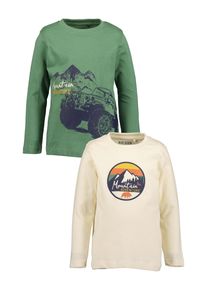 Langarmshirt Blue Seven "Blue Seven Langarmshirts", M&auml;dchen, Gr. 128, bunt (m004, multipack 4), 100% Baumwolle, normal, Rundhals, Shirts Langarmshirt