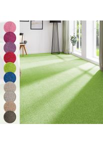 Teppichboden ANDIAMO "Ines, Kr&auml;uselvelours, Gesamth&ouml;he 8,5 mm, Luxusklasse LC2", gr&uuml;n, B:400cm L:450cm, Kunstfaser, Teppiche, Teppichboden, Uni Farben, Breite 400 cm, strapazierf&auml;hig & pflegeleicht