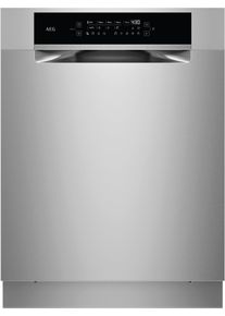 AEG Unterbaugeschirrsp&uuml;ler "GU9200X2SCM", Energieeffizienz: A, silberfarben, B:59,6cm H:81,5cm T:58cm, Geschirrsp&uuml;ler, Leise Sp&uuml;lmaschine 38 dB kraftvoll gegen Eingebranntes EEK A-10%, Unterbaugeschirrsp&uuml;ler