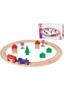 Spielzeug-Eisenbahn Eichhorn "Kreis", bunt, Spielzeugfahrzeuge, Kinder, Holz, Spielzeug-Eisenbahn