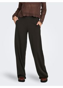 Jacqueline de Yong Schlupfhose JDY "JDYLOUISVILLE CATIA WIDE PANT JRS NOOS", Damen, Gr. XL, L&auml;nge 32, chocolate torte, Jersey, Obermaterial: 95% Polyester, 5% Elasthan, unifarben, relaxed fit lang, Hosen Schlupfhose, Materialmix