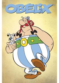 Leinwandbild LUCKYLINDE "Obelix und Idefix", bunt (farbe bild(er): bunt), B:40cm H:60cm T:3cm, Holz, Leinwand, Bilder, Leinwandbild, Canvasbild Wanddeko Bild zum Film "Kampf der H&auml;uptlinge"