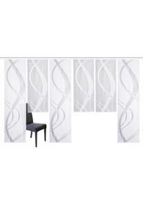 Schiebegardine Home Wohnideen "TIBASA", wei&szlig;, B:57cm H:225cm, Wirkware, Obermaterial: 100% Polyester, Gardinen, Schiebegardine, halbtransparent