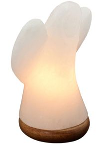 WAGNER LIFE DESIGN Salzkristall-Tischlampe "Engel", wei&szlig;, H: 19cm, 1 Stk., Leuchten, Handgefertigt aus Salzkristall - jeder Stein ein Unikat, H: ca.19 cm, Salzkristall-Tischlampe