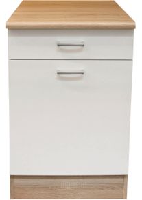 Unterschrank BASIC BY BALCULINA "Andy", wei&szlig;, B:50cm H:90cm T:60cm, Schr&auml;nke, Unterschrank, Breite 50 cm