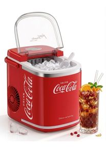 Salco Elektrischer Eisw&uuml;rfelbereiter "IM-1215", rot, B:23,8cm H:33cm T:31,6cm, Eisw&uuml;rfelbereiter, COCA-COLA ICE CUBE MAKER, Elektrischer Eisw&uuml;rfelbereiter