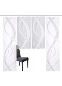 Schiebegardine Home Wohnideen "TIBASA", wei&szlig;, B:57cm H:245cm, Wirkware, Obermaterial: 100% Polyester, Gardinen, Schiebegardine, halbtransparent