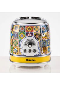Ariete Toaster "155PO Positano", bunt (gemustert), B:30cm H:20cm T:19cm, Toaster, Toaster