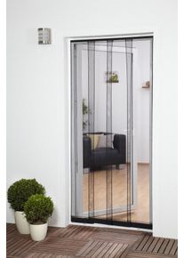 Insektenschutz-Vorhang Hecht INTERNATIONAL "FILATEC", grau (rahmen: anthrazit gewebe: anthrazit), B:100cm H:220cm, Insektenschutzgitter, Insektenschutz-Vorhang