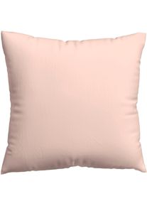 Kissenbezug Schlafgut "Premium Kissenbezug Woven Satin (1 St)", rot (rot light), B:40cm L:40cm, Mako-Satin, Obermaterial: 100% Baumwolle, Kissenbez&uuml;ge, Kissenbezug, Ton-in-Ton Rei&szlig;verschluss, Fadendichte von 300tc, Uni, OEKO Tex