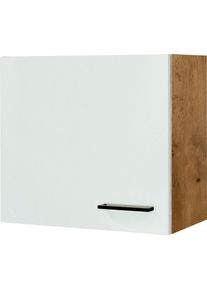 H&auml;ngeschrank Flex-Well "Vintea", beige (magnolia matt, lancelot oak), B:60cm H:54,8cm T:32cm, Holzwerkstoff, Schr&auml;nke, H&auml;ngeschrank, (B x H x T) 60 x 54,8 x 32 cm, mit Metallgriffen