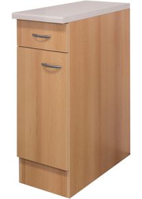 Unterschrank Flex-Well "Nano", braun (buche nachbildung), B:30cm H:85cm T:60cm, Holzwerkstoff, Schr&auml;nke, Unterschrank, (B x H x T) 30 x 85/86 x 60 cm