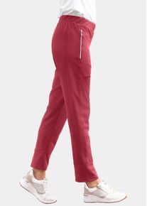 2-in-1-Hose GOLDNER "Jogpant", Damen, Gr. 46, N-Gr, rot, Obermaterial: 91% Polyester PES. 9% Elasthan EL., normal, Hosen 2-in-1-Hose, Ohne