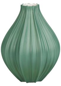 Tischvase Goebel "Vase Bahar", gr&uuml;n, B:14cm H:18cm T:14cm, Porzellan, Vasen, Tischvase