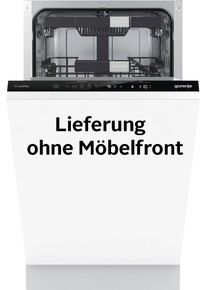 Gorenje vollintegrierbarer Geschirrsp&uuml;ler "GV 583C10", Energieeffizienz: C, silber (silberfarben), B:44,8cm H:81,5cm T:55cm, Geschirrsp&uuml;ler, TotalDry autom. T&uuml;r&ouml;ffnung, vollintegrierbarer Geschirrsp&uuml;ler