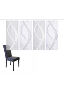 Schiebegardine Home Wohnideen "TIBASO", wei&szlig;, B:57cm H:145cm, Wirkware, Obermaterial: 100% Polyester, Gardinen, Schiebegardine, halbtransparent