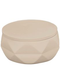 Aufbewahrungsdose Kleine Wolke "Crackle Jar", beige (sandbeige), Polyresin (Kunststein), Aufbewahrungsboxen, Aufbewahrungsdose