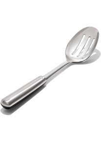 Schauml&ouml;ffel OXO STEEL, silber (silberfarben), B:7cm, Edelstahl, Kochl&ouml;ffel, Schauml&ouml;ffel, zum Kochen, aus Edelstahl