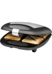 Rommelsbacher Sandwichmaker "ST 1410 "Fun for 4", schwarz (edelstahlfarben, schwarz), B:34cm H:13cm T:30cm, Sandwichmaker, Sandwichmaker