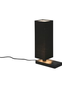 REALITY LEUCHTEN Schreibtischlampe "Haley", schwarz (schwarz matt), 1, H: 35cm, 1 Stk., Leuchten, Touch-Tischleuchte mit induktiver Ladestation, exkl 1xE14 max 40W, Schreibtischlampe