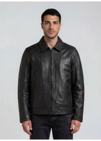Lederjacke Trueprodigy "Gael diverse schwarze Rei&szlig;verschl&uuml;sse im Blouson Schnitt", Damen, Gr. S, schwarz, Obermaterial: 100% Schafsleder sheepskin., regular fit, Jacken Lederjacke