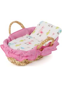Bayer Chic 2000 Puppen Tragetasche CHIC2000 "Lama, 38 cm", rosa (rosa, wei&szlig;), Puppenausstattungen, KinderB:38cm H:22cm T:38cm, Baumwolle, Polyester, gemustert, Puppen Tragetasche, B:38cm H:22cm T:38cm