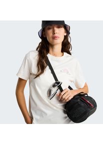 T-Shirt The North Face "W MONTE REGULAR SHORT SLEEVE TEE-GRAPHIC", Damen, Gr. S, wei&szlig; dune, Obermaterial: 100% Baumwolle, Shirts T-Shirt, normale Passform, kurze &Auml;rmel, f&uuml;r Sportmode und Outdoormode