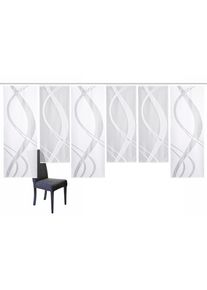 Schiebegardine Home Wohnideen "TIBASA", wei&szlig;, B:57cm H:175cm, Wirkware, Obermaterial: 100% Polyester, Gardinen, Schiebegardine, halbtransparent