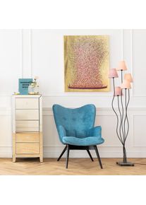 Leinwandbild KARE DESIGN "Bild Touched Flower Boat", gold (farbe bild(er): goldfarben), B:80cm H:100cm T:3,5cm, Bilder, Leinwandbild