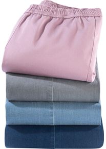 Damen Schlupfjeans mit weitem Bein mauve Gr&ouml;&szlig;e 26