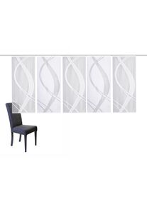 Schiebegardine Home Wohnideen "TIBASO", wei&szlig;, B:57cm H:145cm, Wirkware, Obermaterial: 100% Polyester, Gardinen, Schiebegardine, halbtransparent