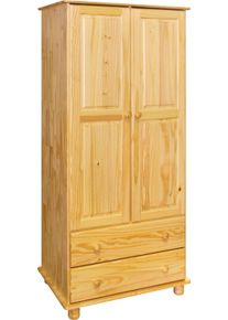 M&ouml;bilia Kleiderschrank M&Ouml;BILIA "Chur", beige (natur), B:82cm H:177cm T:52cm, Massivholz, Schr&auml;nke, Kleiderschrank, aus Massivholz Kiefer