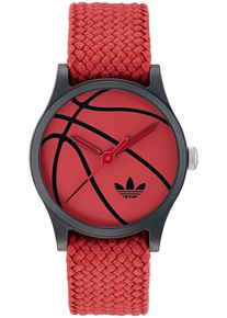 Quarzuhr adidas originals "GAME ONE", rot, Armbanduhren, Damen, Quarzuhr, Armbanduhr, Herrenuhr, Damenuhr,Nylonarmband,wasserabweisend bis 5 bar