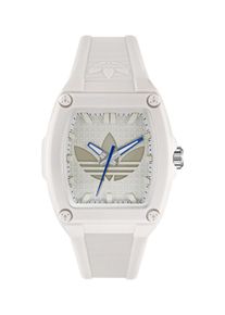 Quarzuhr adidas originals "CITY TECH FIVE", wei&szlig;, Armbanduhren, Damen, Quarzuhr, Armbanduhr, Herrenuhr, Damenuhr, Resinarmband, Leuchtzeiger