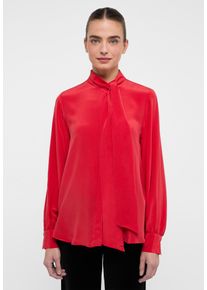 Hemdbluse Eterna "LOOSE FIT", Damen, Gr. 40, rot, 100% Seide, Blusen Hemdbluse