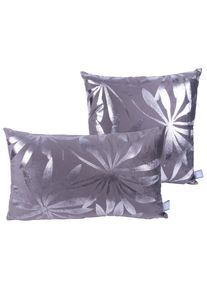 M&Ouml;BELIX M&ouml;belix , Graphitfarben, Silberfarben , Textil , F&uuml;llung: Polyester,Polyester , 30x45 cm , hochwertige Qualit&auml;t , Heimtextilien, Wohntextilien, Kissen, Zierkissen