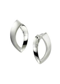 Paar Creolen Firetti "Schmuck Geschenk/Matt Optik", silber (silberfarben), Ohrringe, Damen, Silber 925 (Sterlingsilber), Paar Creolen