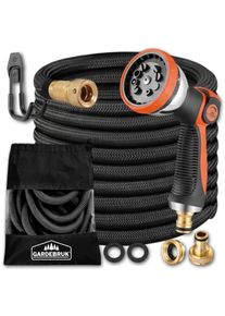 Gardebruk Gartenschlauch Schwarz 22m flexibel