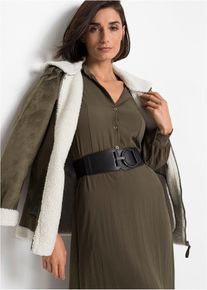 bonprix Femei Curea elastică cu cataramă deosebită, negru, 85