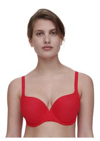 T-Shirt-BH Chantelle "NORAH", Damen, Gr. 90, Cup D, poppy rot, Obermaterial: 85% Polyamid, 15% Elasthan, BHs T-Shirt-BH, weiche Spitze, blickdichtes Gewebe