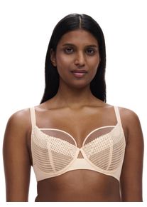 B&uuml;gel-BH Chantelle "PLAY", Damen, Gr. 70, Cup H, beige (golden beige), Obermaterial: 71% Polyamid, 29% Elasthan, BHs B&uuml;gel-BH, Spitze, T&uuml;ll, blickdichtes Gewebe, Cut-Outs am Mittelsteg