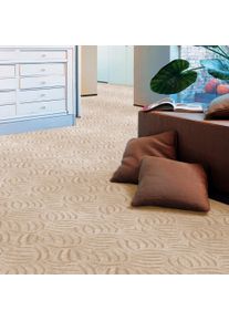 Teppichboden ANDIAMO "Amberg, Strukturschlinge, Gesamth&ouml;he 9 mm, Luxusklasse LC1", beige (hellbeige), B:200cm L:600cm, Kunstfaser, Teppiche, Teppichboden, Breite 200, 300, 400 oder 500 cm, Hoch-Tief Effekt, strapazierf&auml;hig
