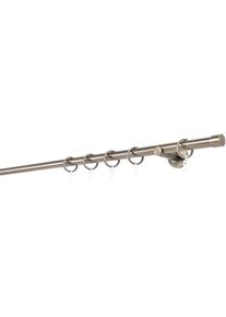 Gardinenstange mydeco "20mm Cap Wandtr&auml;ger 6,5 cm", braun (bronzefarben), L:130cm, Gardinenstangen, Gardinenstange