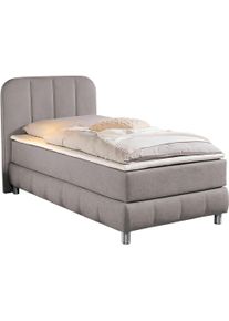 Boxbett Home Affaire, grau, B:107cm L:207cm, Komplettbetten, Boxbett, Boxbett, inkl. Topper