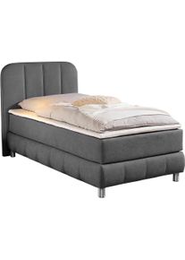 Boxbett Home Affaire, anthrazit, B:107cm L:207cm, Komplettbetten, Boxbett, Boxbett, inkl. Topper