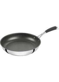 Bratpfanne Zwilling "Poletto", schwarz (silberfarben, schwarz), B:29cm H:5,5cm L:50cm &Oslash;:28cm, Pfannen, Bratpfanne, Sandwichboden, Duraslide Diamond Beschichtung, Induktion