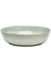 Schale Van Well "Salatschale Urban, 29,5 cm, 2 St&uuml;ck", gr&uuml;n, H:8,1cm &Oslash;:29,5cm, Steinzeug, Sch&uuml;sseln, Schale, sp&uuml;lmaschinengeeignet